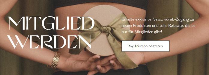 img: triumph-mitgliedschaft / alt: Sicher dir tolle Rabatte, Aktionen und Events mit deiner My Triumph Mitgliedschaft.