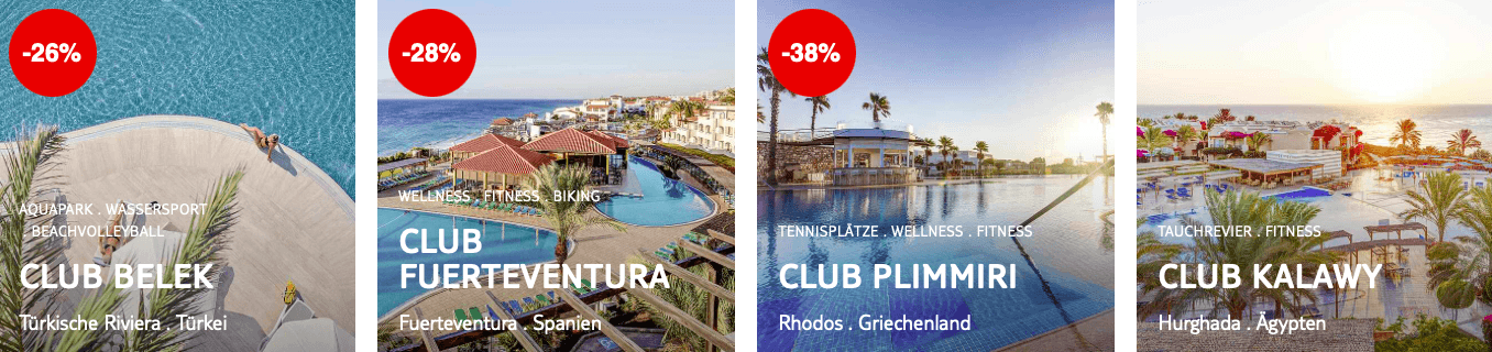 Beliebte Club-Hotels bei Tui Magic Life