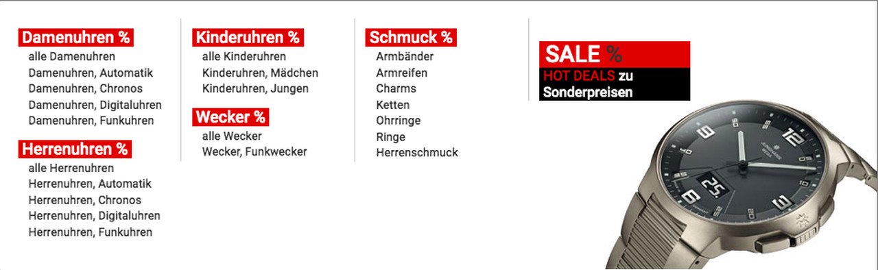 Uhr24-Sale mit aktuellen Angeboten