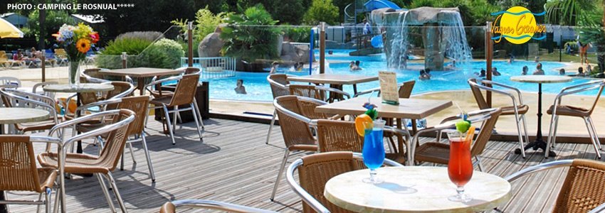 Terrasse de camping Vagues Océanes