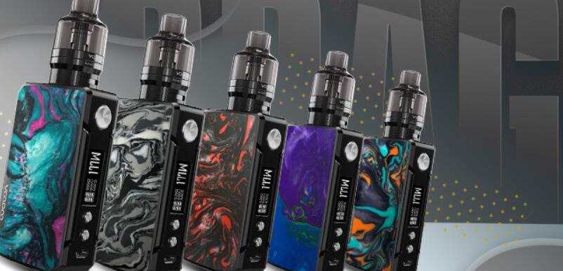 Vapestore savings page banner. Image shows an assortment of different coloured vape devices lined up