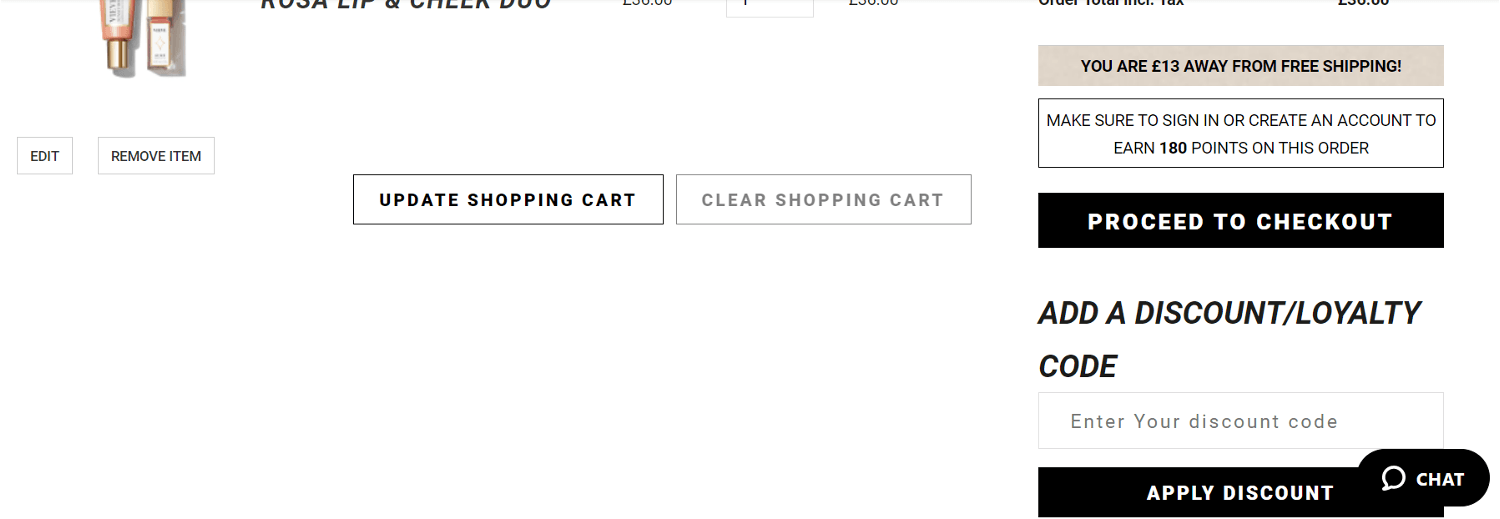 Vieve discount code box - checkout