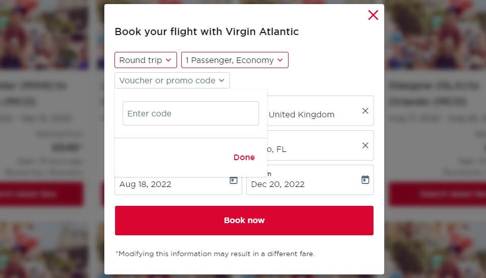virgin atlantic staff travel discount