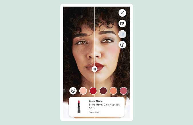 Walmart Virtual Try-on lipstick