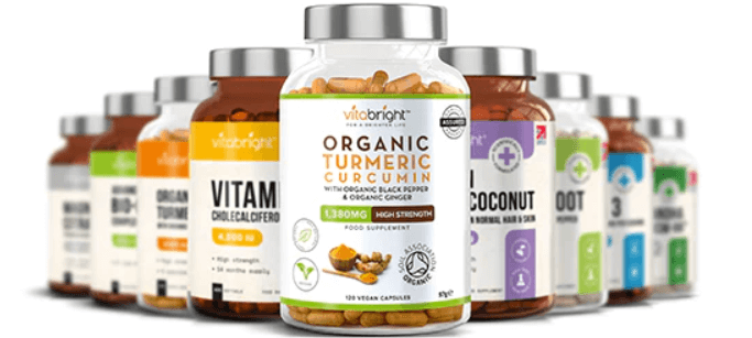 Vitabright how to get a better discount banner featuring a selection of branded products
