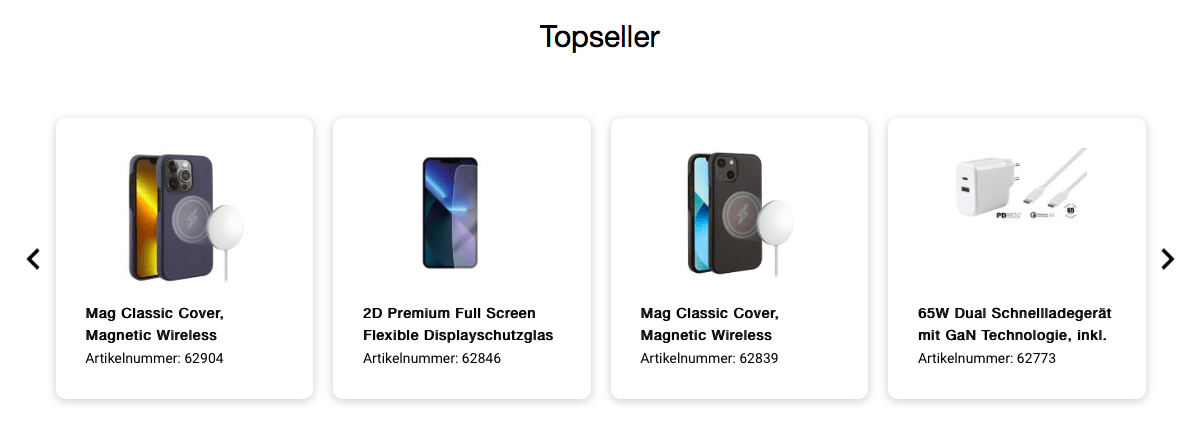 Vivanco Online-Shop Topseller