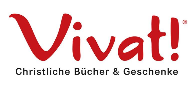 Firmenlogo mit Hinweis auf religiöse Geschenke und Bücher als Banner für die Vivat Gutscheinseite