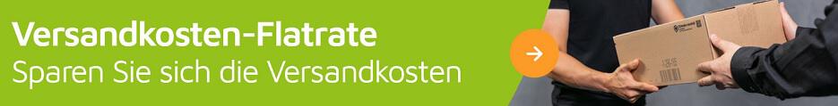 Paket wird überreicht auf Banner für Voelkner Versandkosten-Flatrate