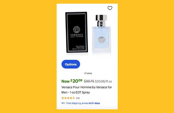 Versace Pour Homme at Walmart