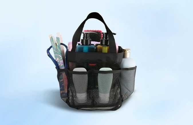 Mesh Shower Caddy Portable Tote Bag