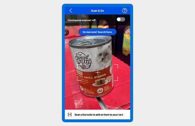 Walmart Scan and Go camera