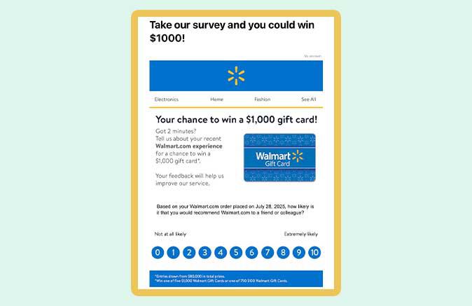 walmart survey