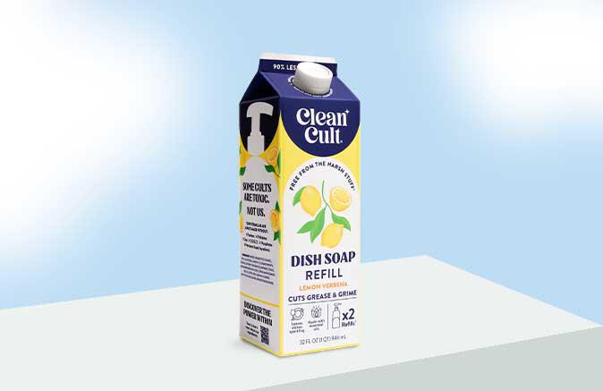 Clean Cult Dish Soap Refill in Lemon Verbena