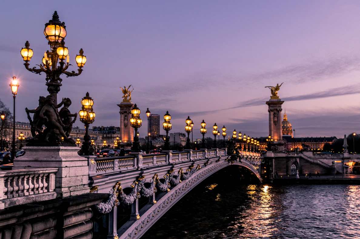 City break holiday - a river and a bridge