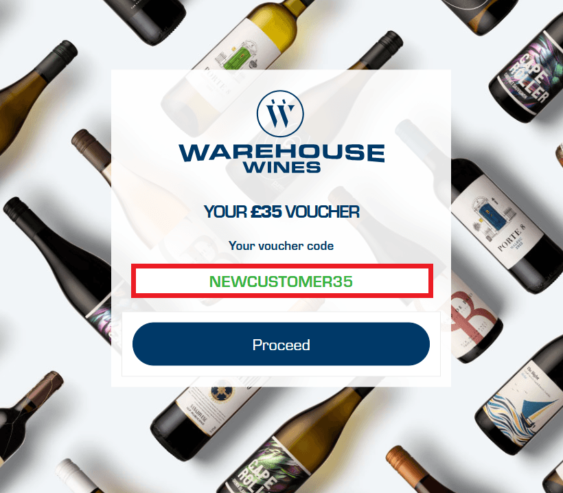 Warehouse Wines discount code box image