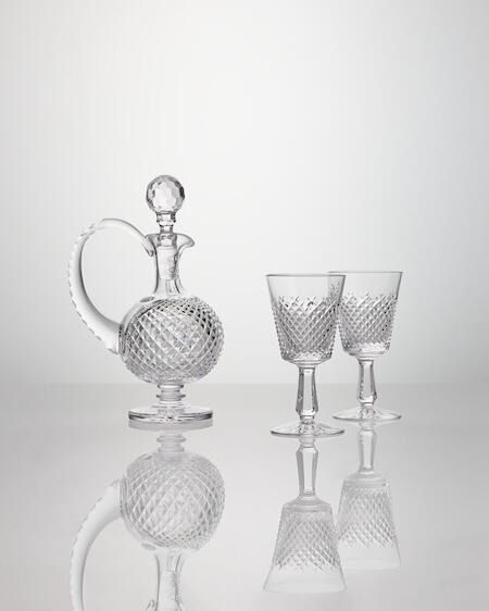 Waterford crystal decanter and glasses