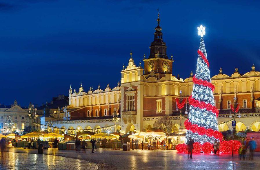 Weihnachtsmarkt auf dem Rynek Glowny