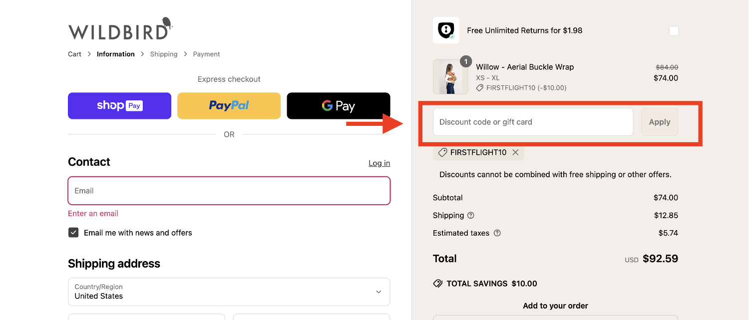 WildBird Coupon Code