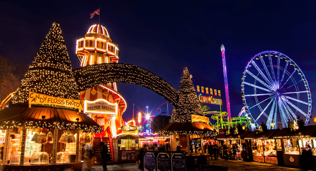 Vue du Winter Wonderland de Londres