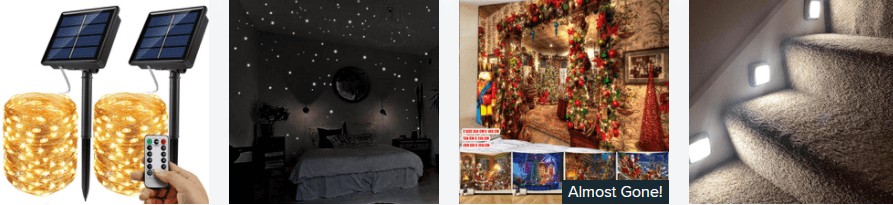 A selection of Wish products