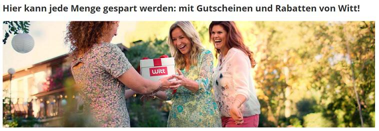 Banner für WITT Gutscheine und Rabatte