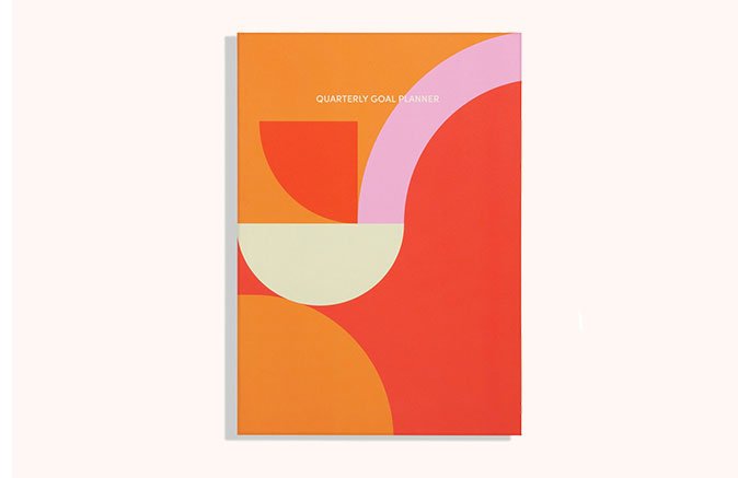 Quarterly Goal Planner in Red