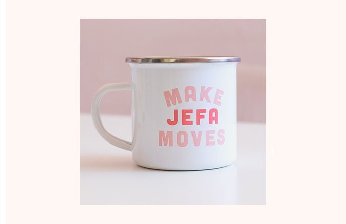 Make Jefa Moves Enamel Mug