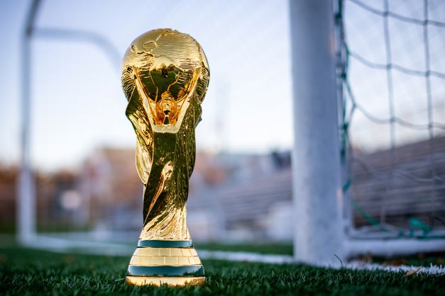 The World Cup trophy