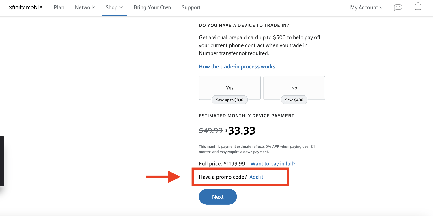 Xfinity Mobile Coupon Code