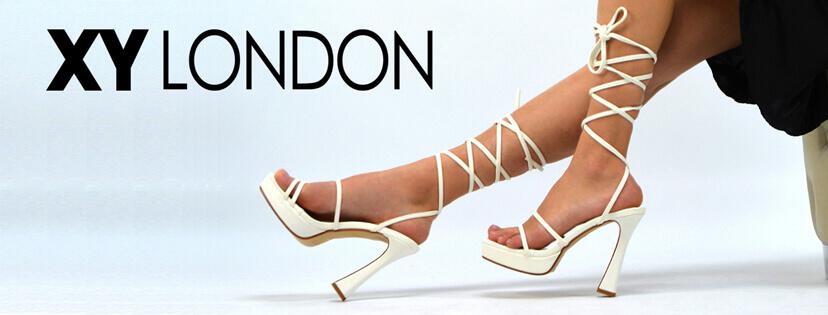 XY London ways to save banner featuring a pair of womens legs with heels and company logo into top left corner