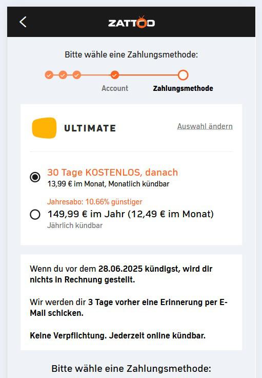 Zattoo Gutschein nutzen: kostenloser Probemonat und vergünstigtes Jahresabo