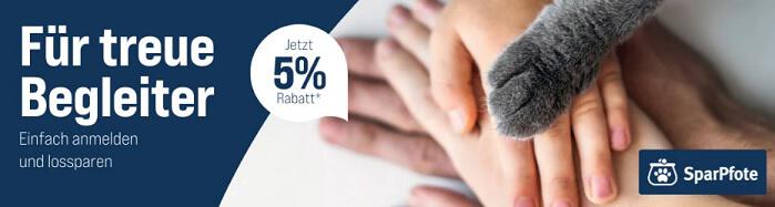 5 % Treuerabatt für ZooRoyal Sparpfoten