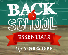 Up to 90% off All Featured Back to School Essentials + Free Shipping