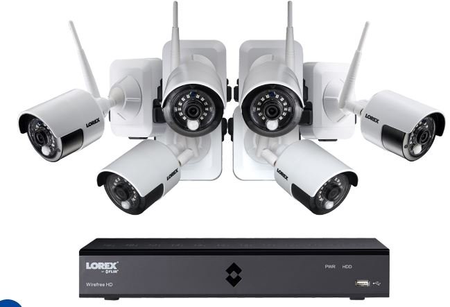 55% Off 1080P Wireless System Powered Outdoor White Cameras