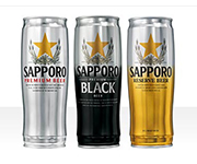 Sapporo Beer Cans