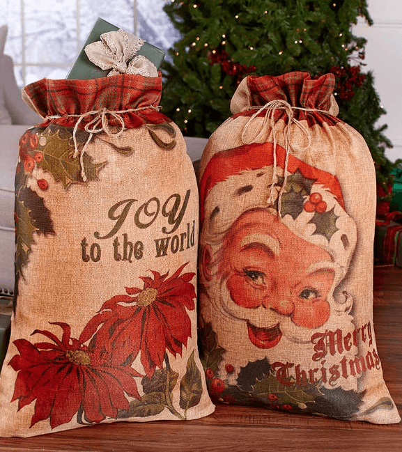 Set of 2 Oversized Gift Sacks for $5.98