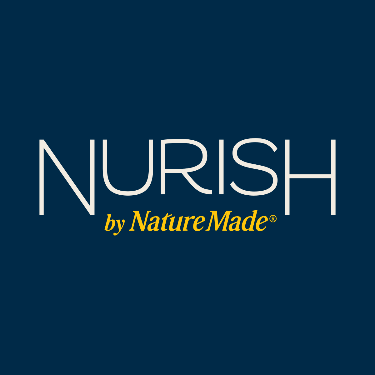 nurish by nature made logo